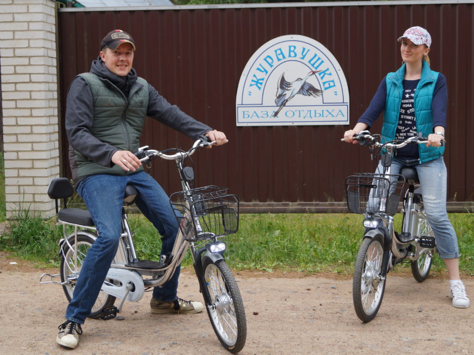 Электро велосипеды на базе отдыха Журавушка в Ленинградской области