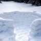 История снежной и ледяной скульптуры от базы отдыха Журавушка в Ленинградской области
